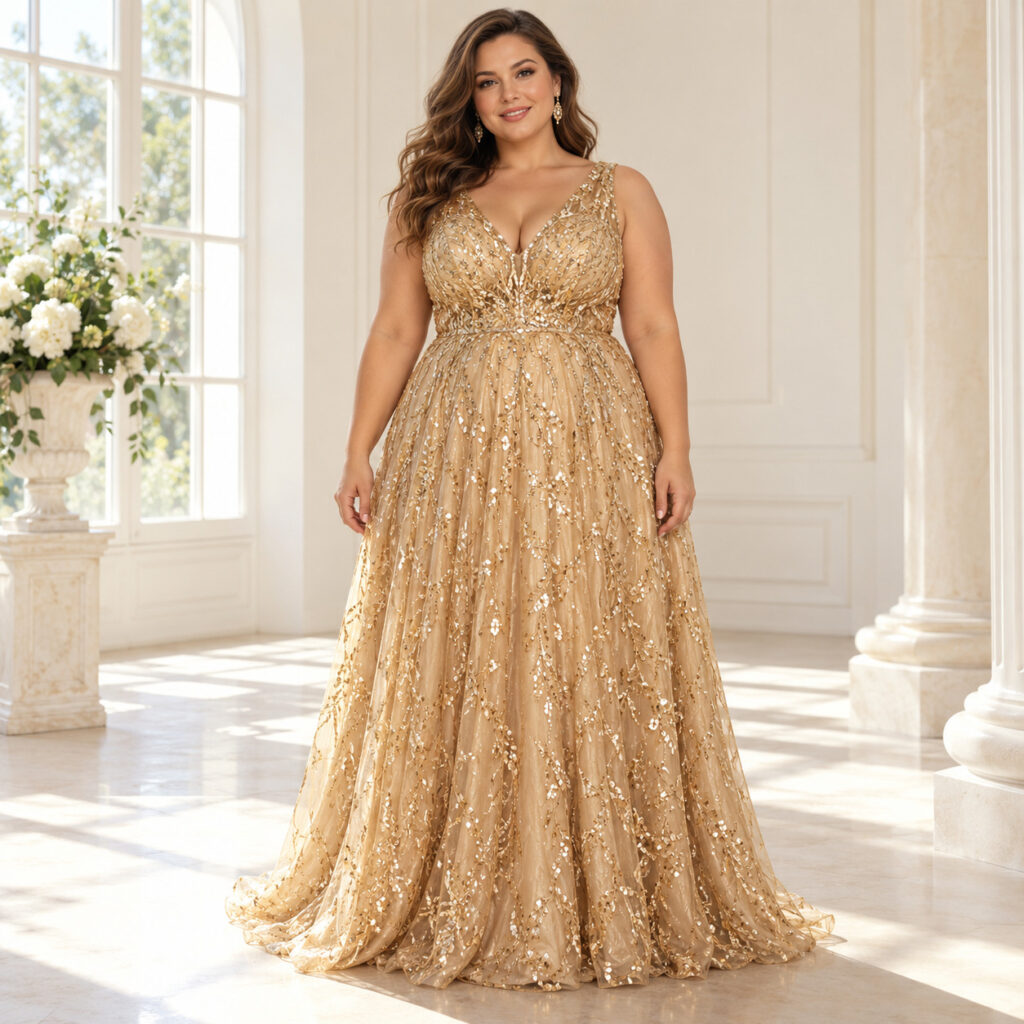 L'or et la grande taille : une élégance sans compromis